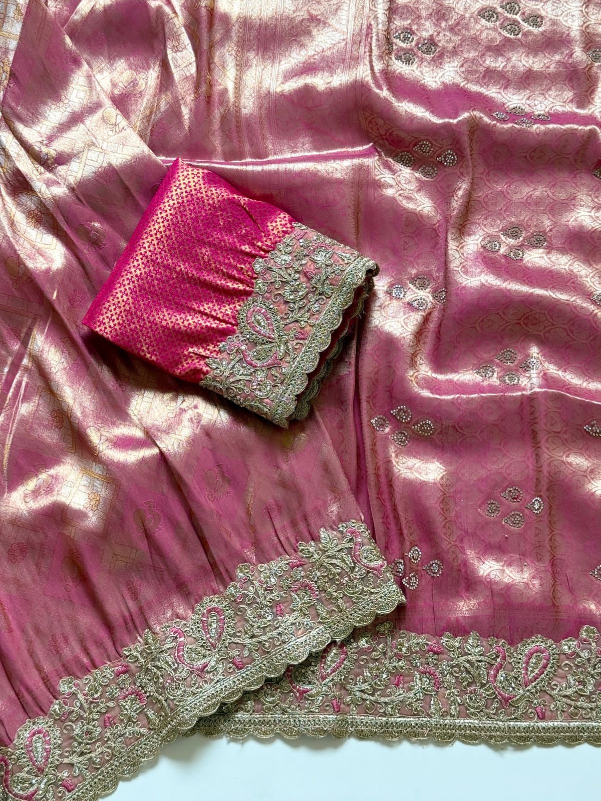 Soft Silk Saree With Self Jaquard Weaving image 8