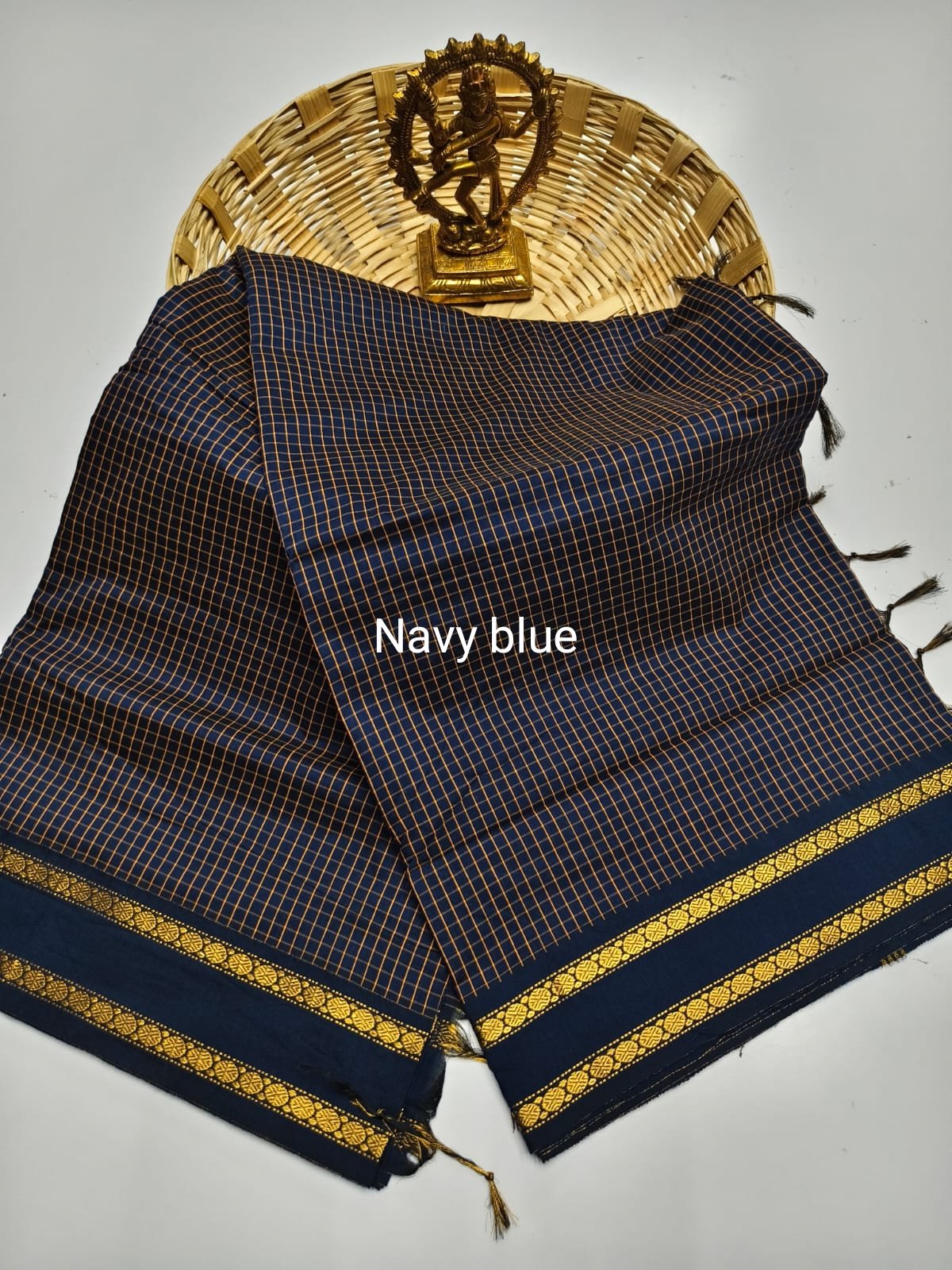 Mangalyam Checked Cotton Sarees image 17