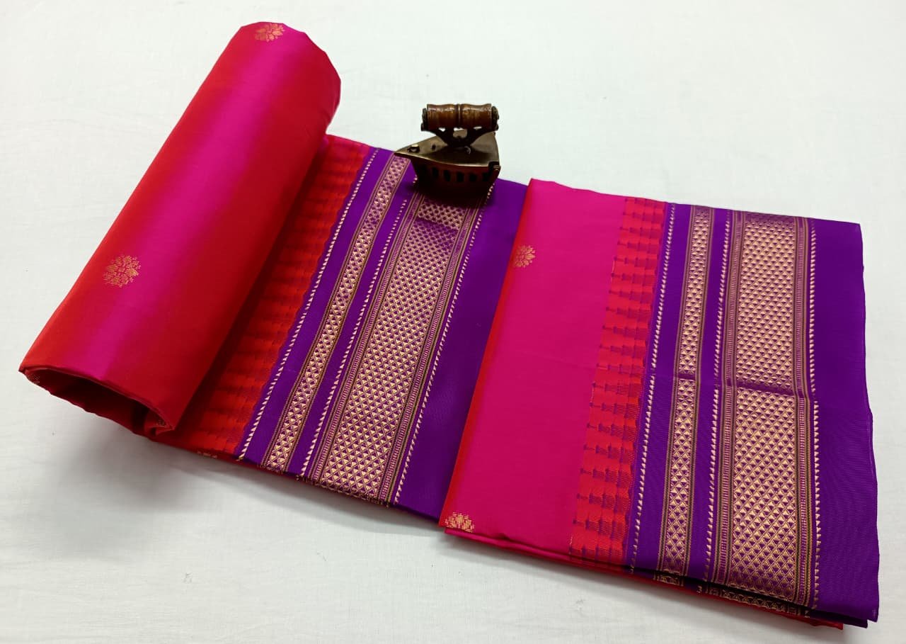 Chandrakor Paithani Pure Silk image 47