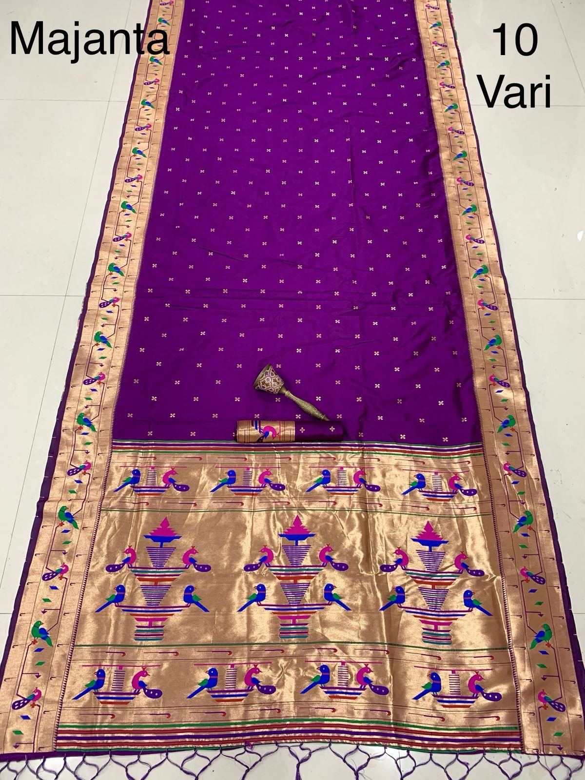 10 Vaar Bridal Paithani Saree image 6