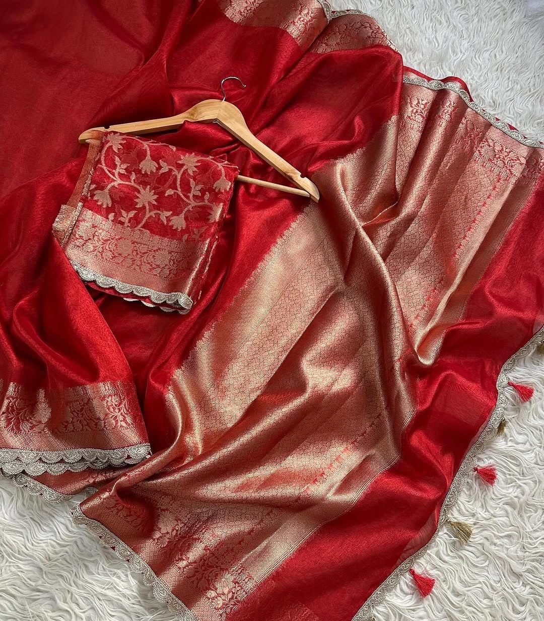 7 Banarasi Tissue Silk Saree image 8