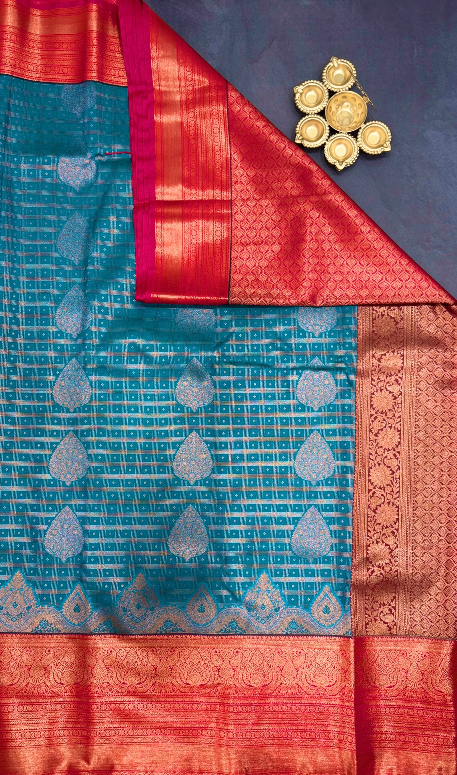 9 Korvai Kanchi Semi Silk Sarees image 5