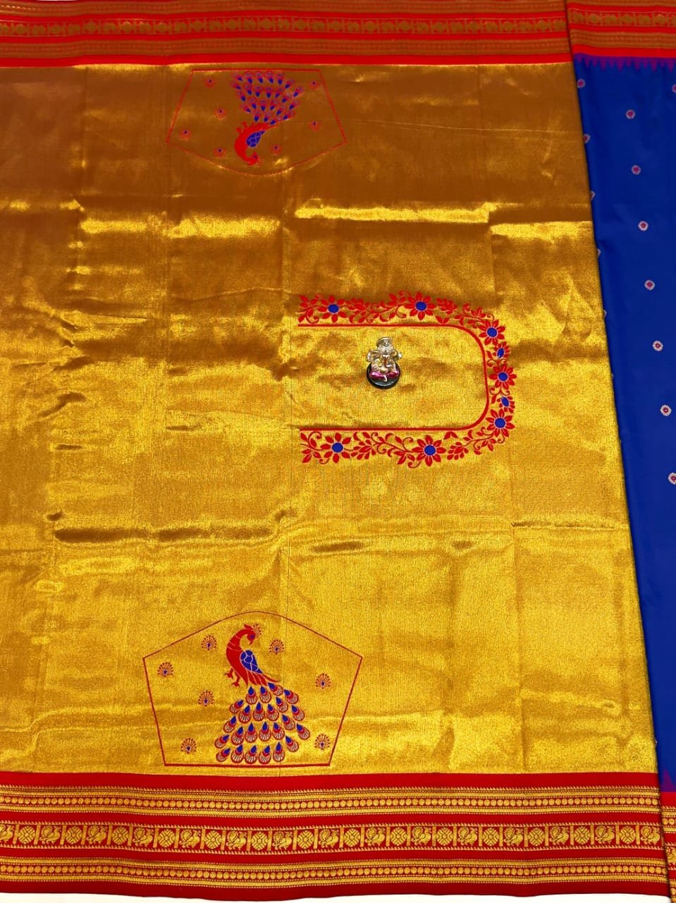Half Silk South Indian Paithani image 24