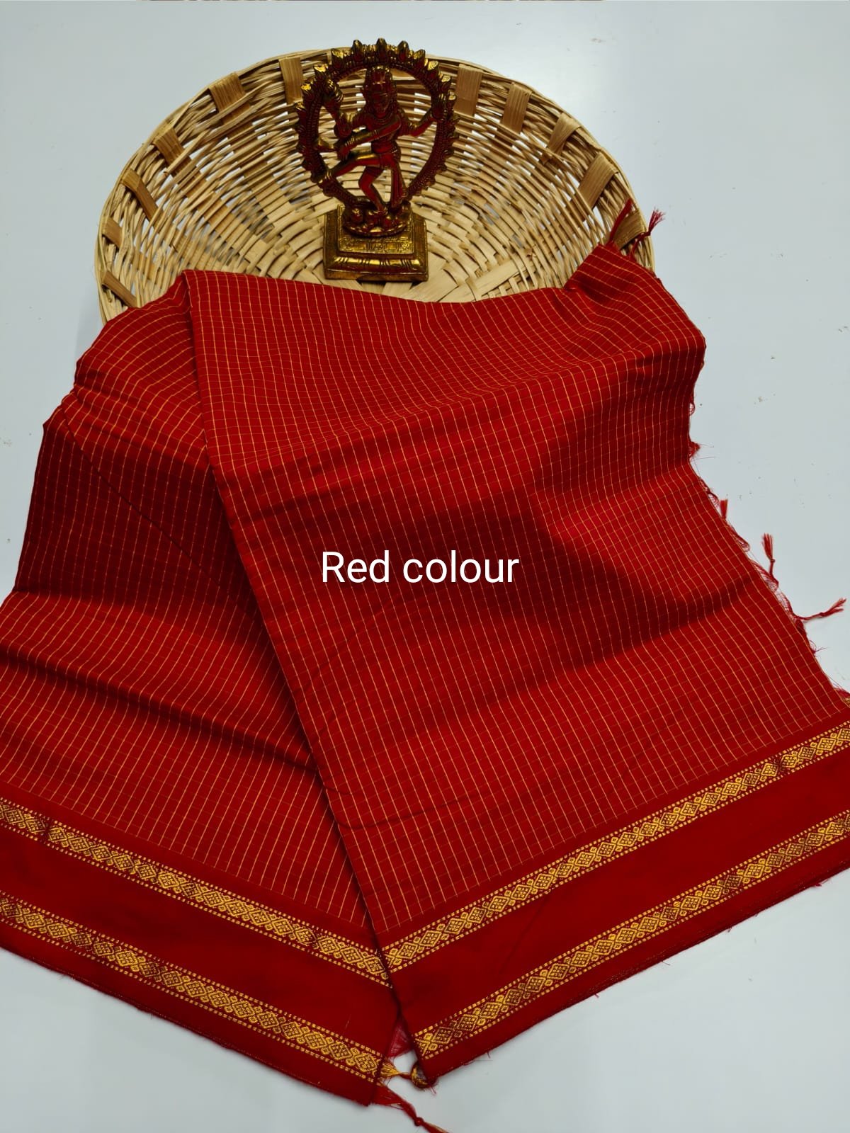 Mangalyam Checked Cotton Sarees image 12
