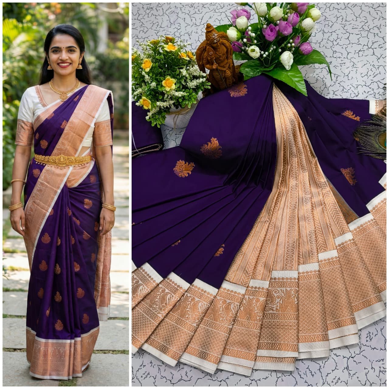 Korvai Kottanji Tana Semi Silk Saree image 6