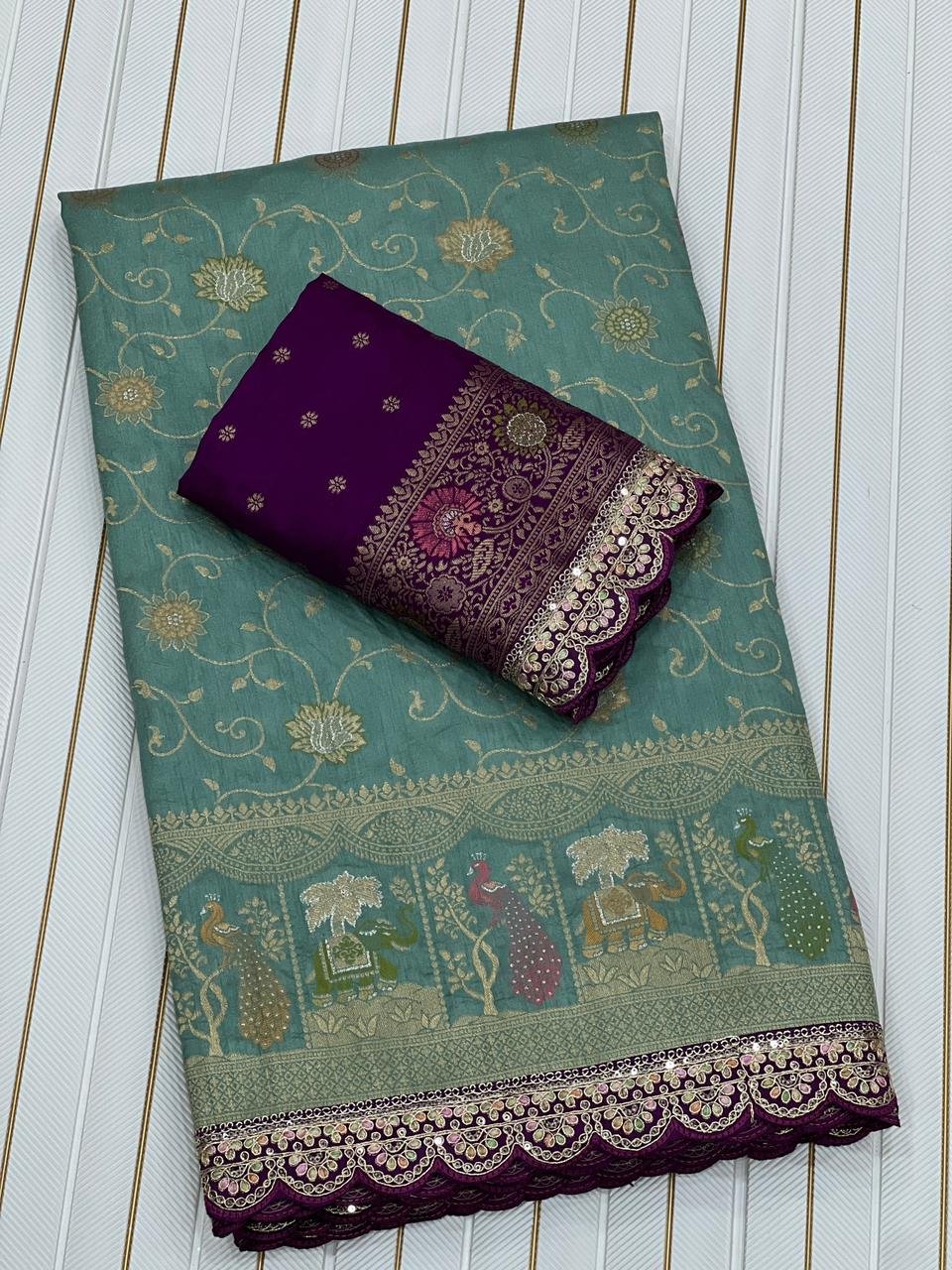 Dola Silk Saree image 9