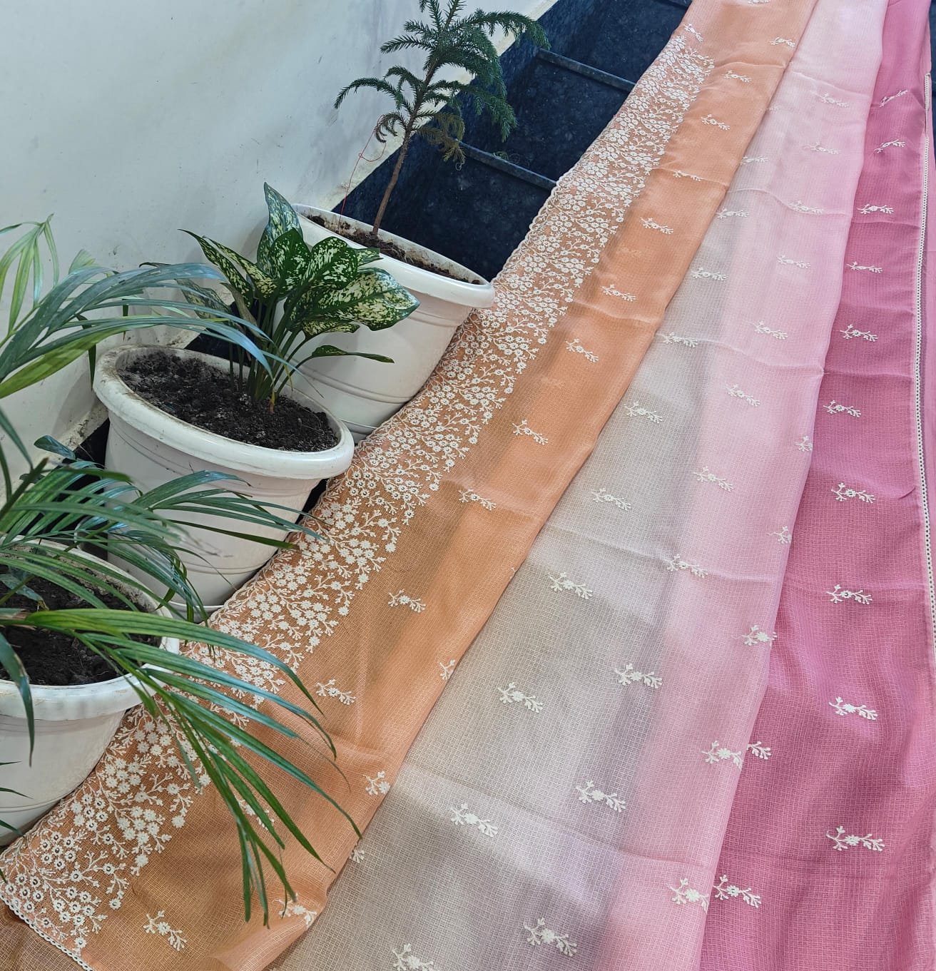 12  Kota Doria Saree Shaded image 16