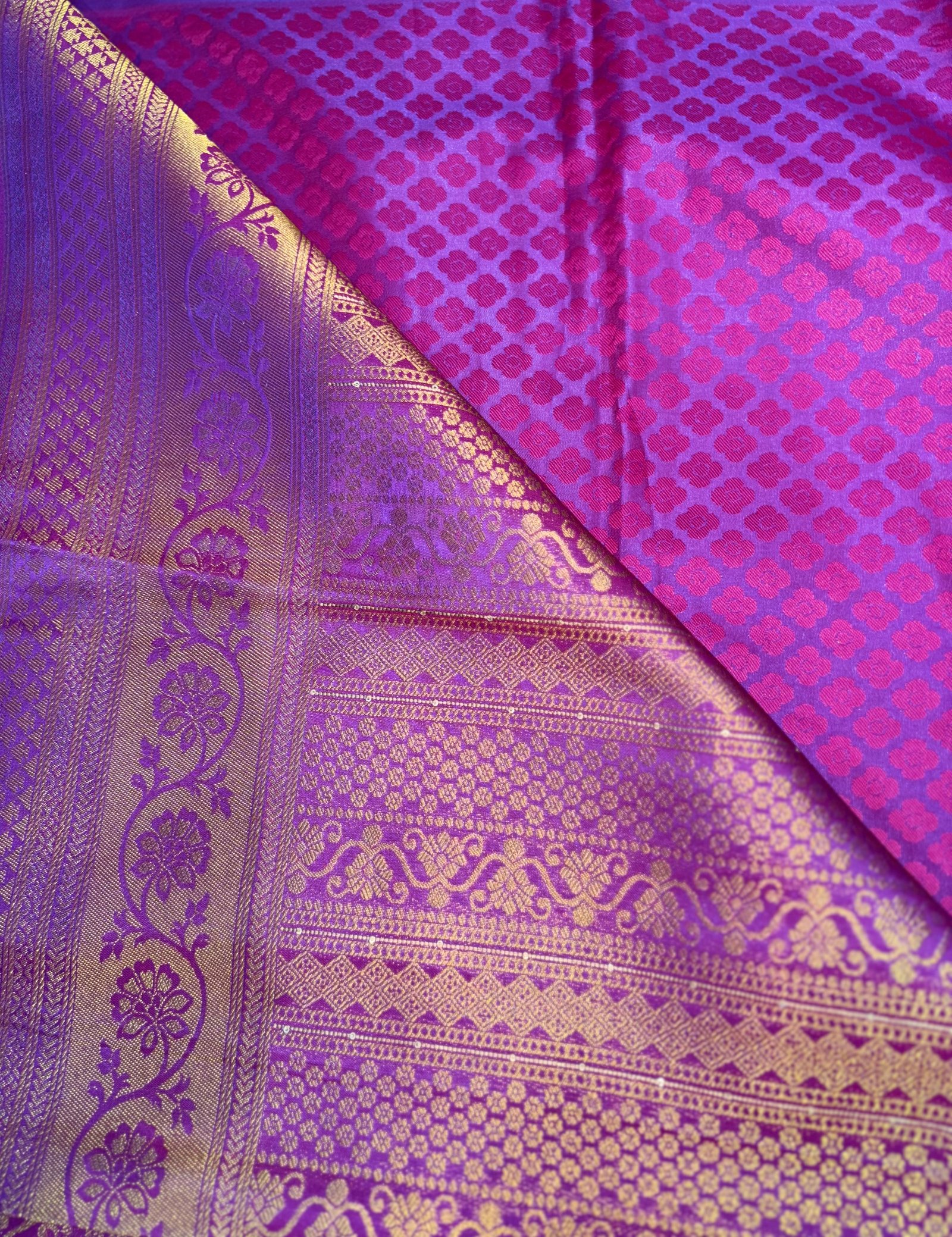 Bridal kanjivaram Semi SIlk Saree image 20