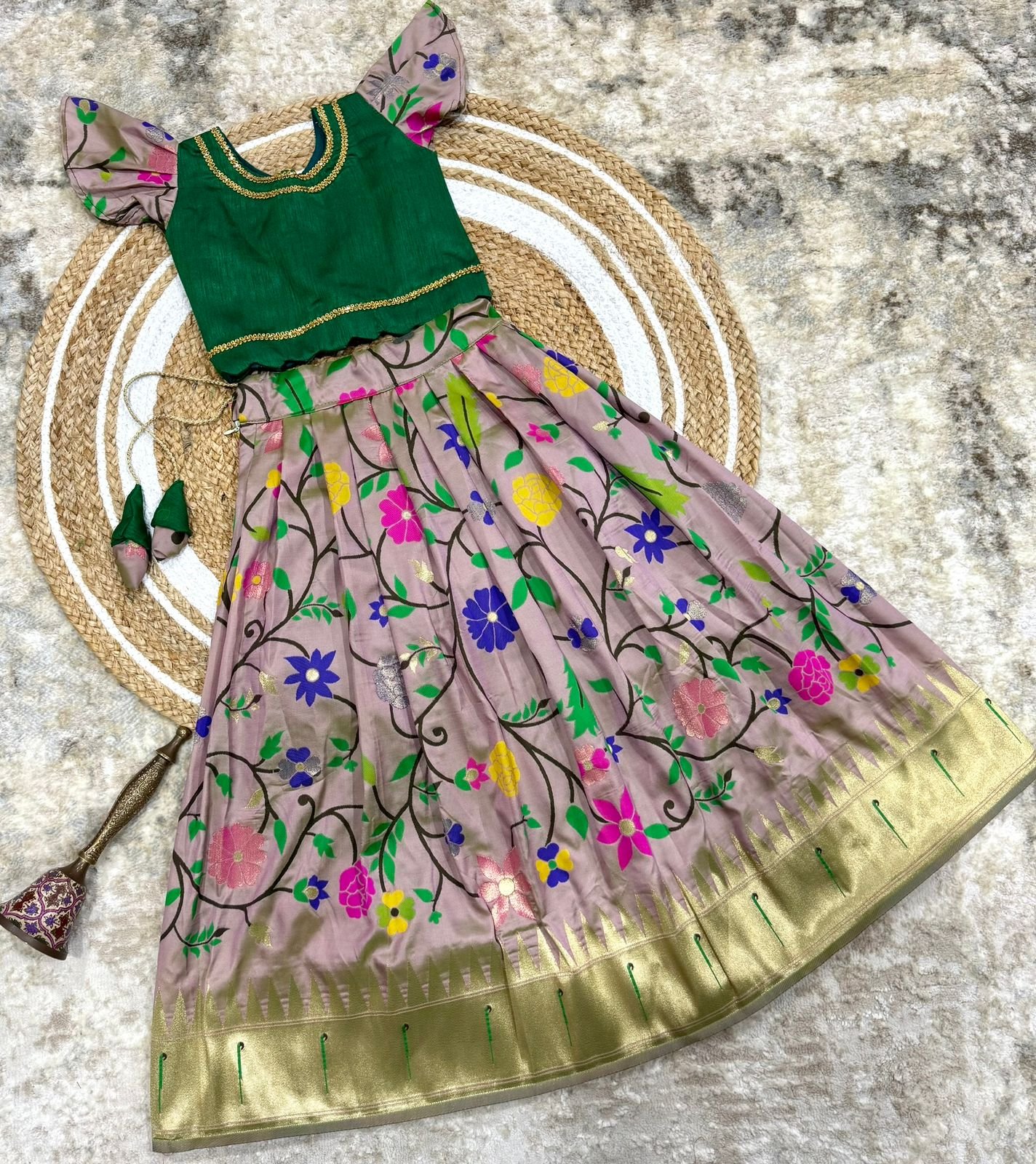 Paithani Kids Lehenga Choli image 4