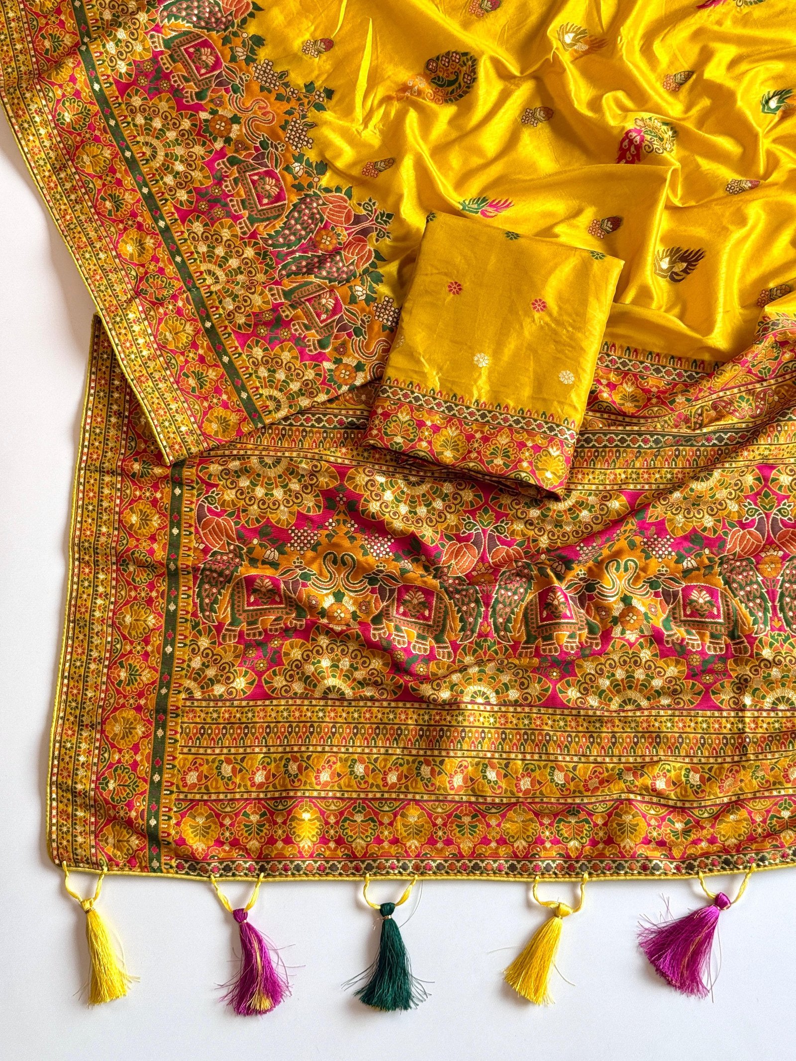 6 Rajwadi Pashmina saree image 6
