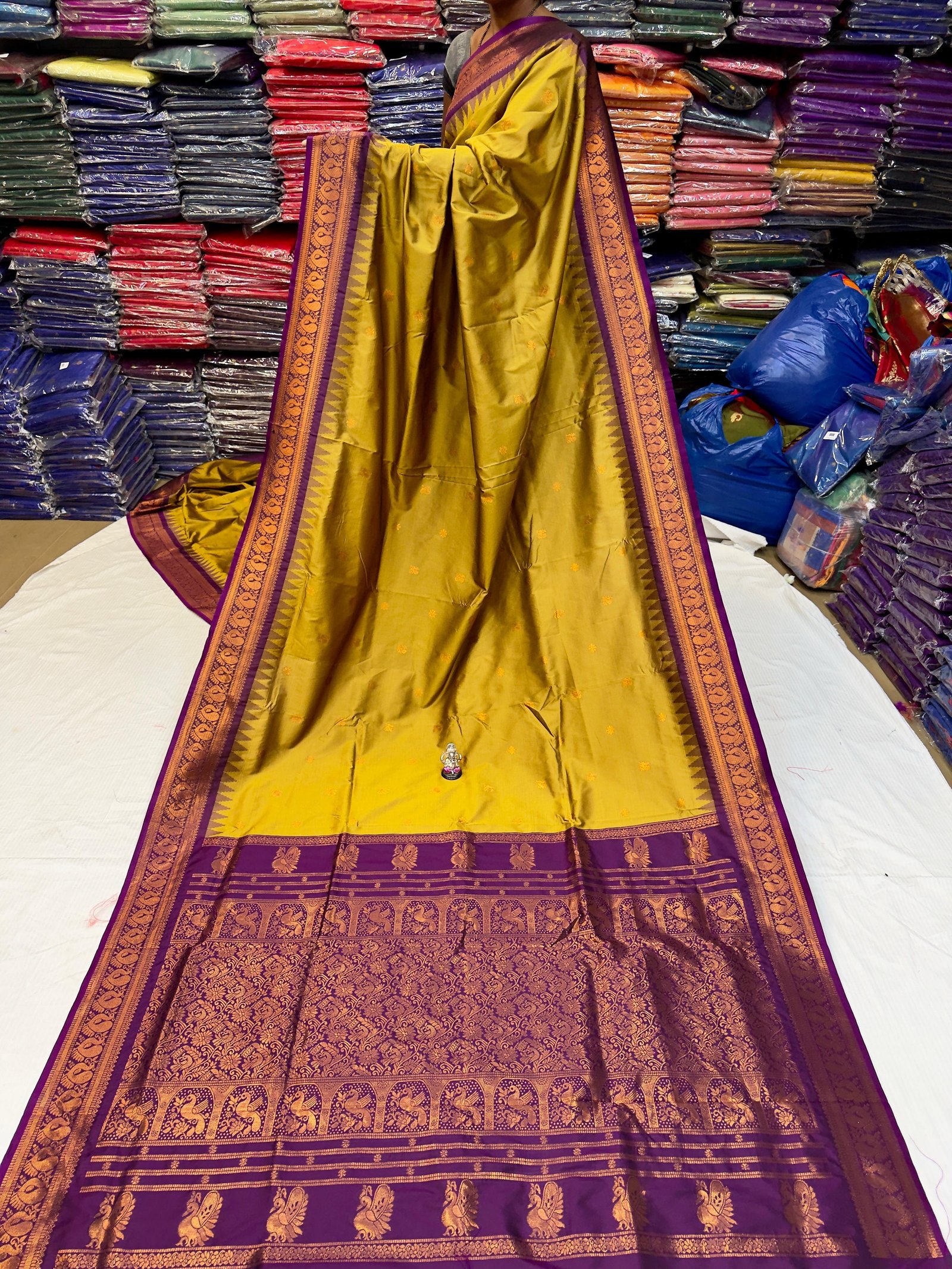 Half Silk Gadwaal Paithani image 6