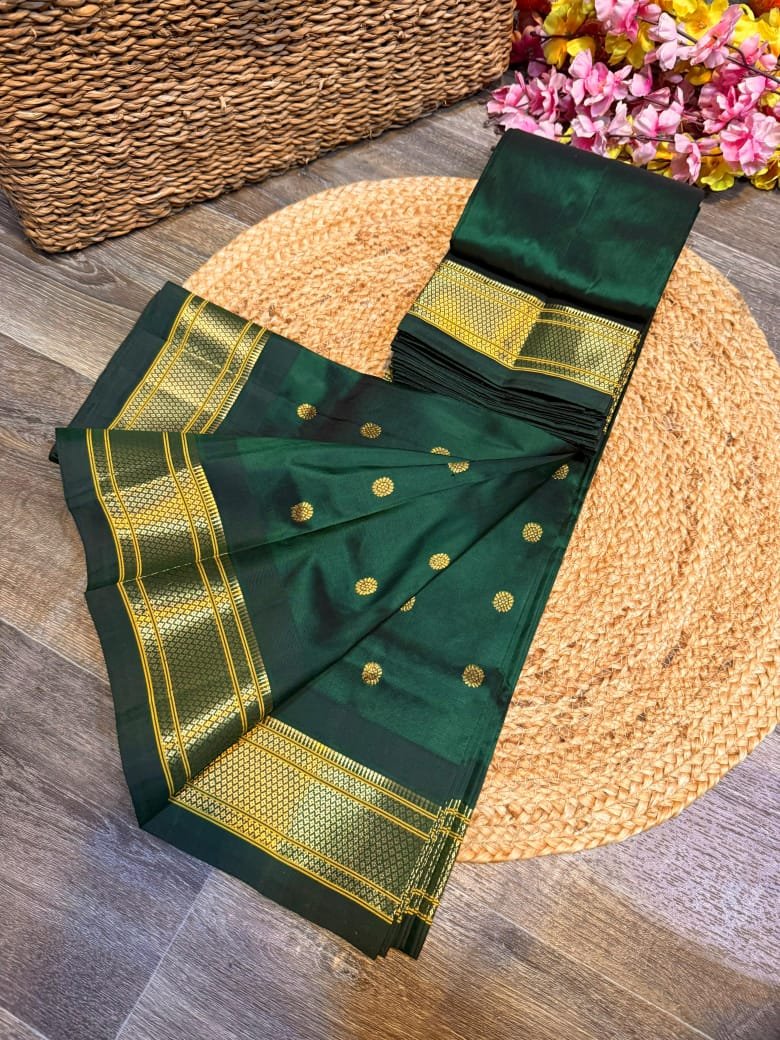 Kalanjali Maharani Paithani Pure Silk image 16
