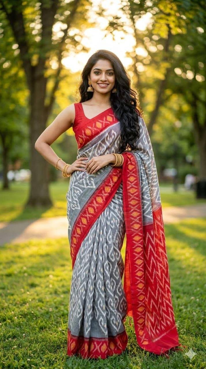 Pure Linen Cotton Sarees image 32