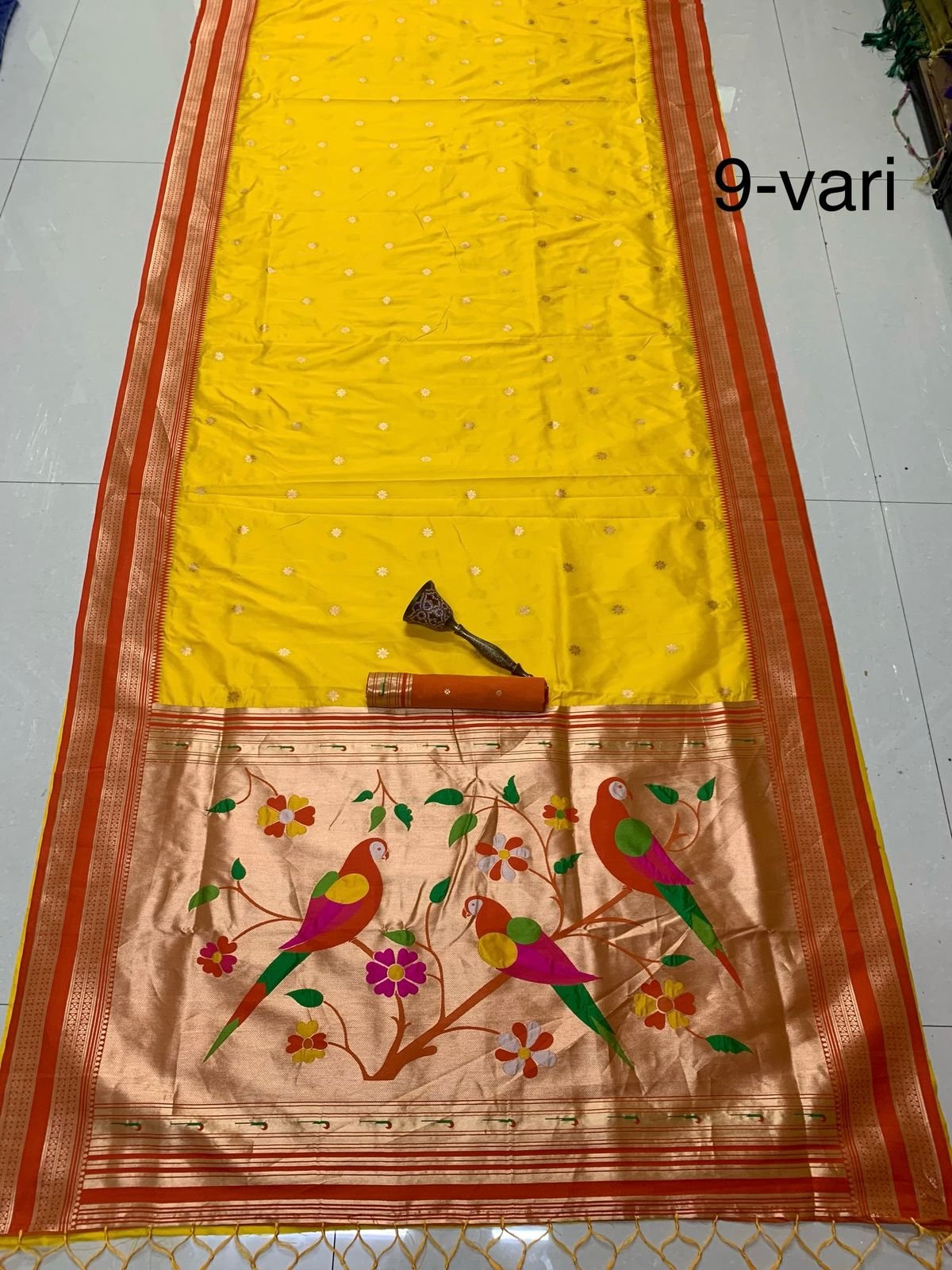 9 Vaar Narayanpet Paithani image 19