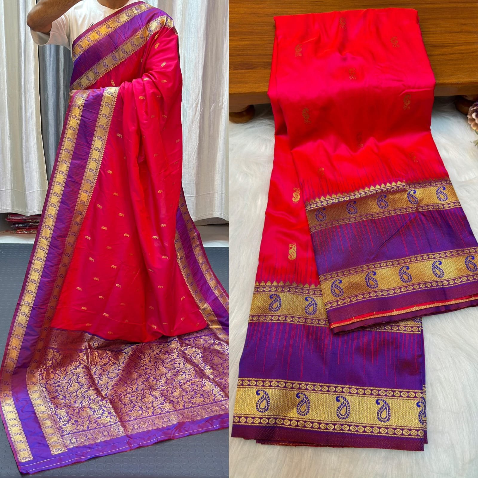 Kanjivaram Paithani Saree image 3