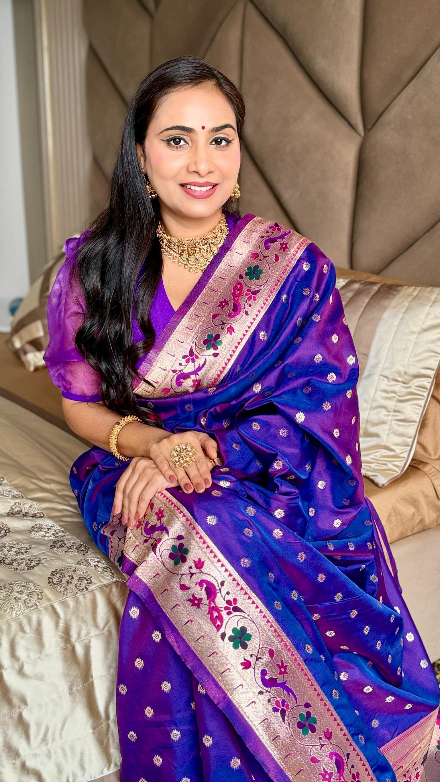 Kalanjali Paithani With Aari Work Blouse image 28