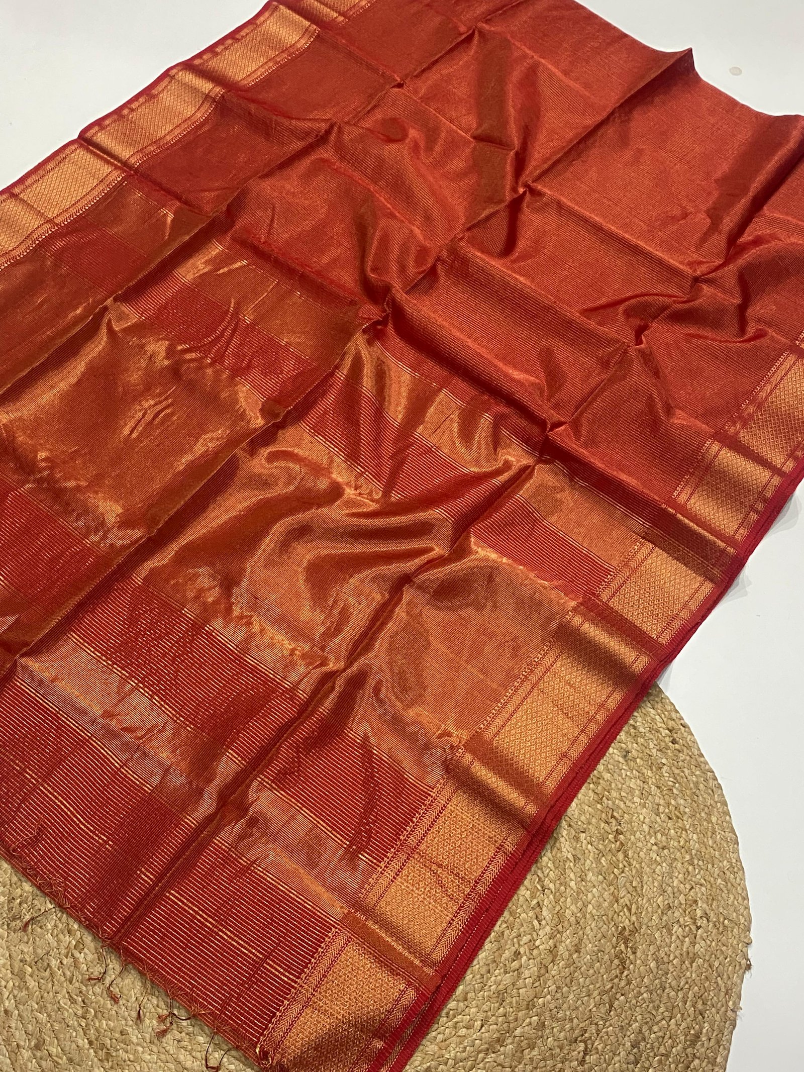 Pure Maheshwari Handloom Saree with Chand Design image 2