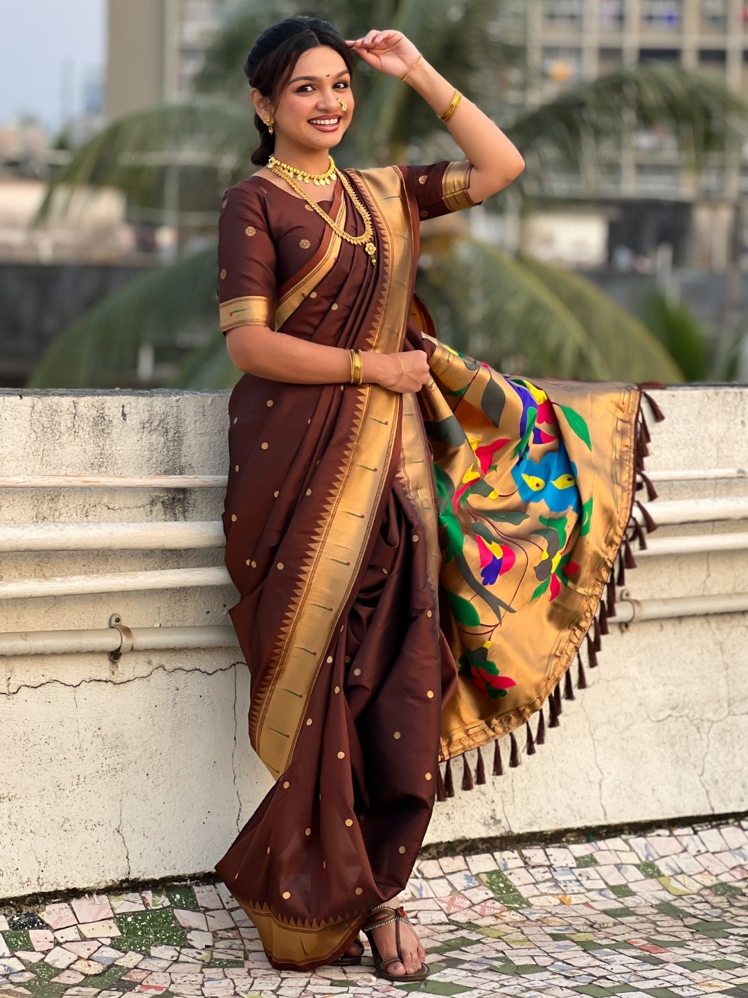 9 Vaar Muniya Paithani image 6