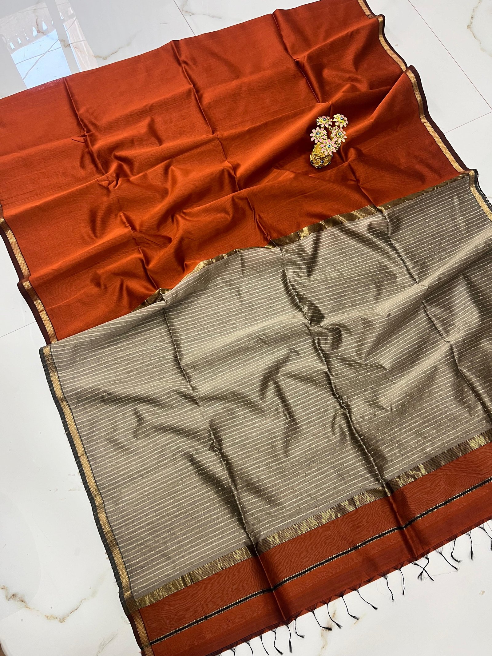 Maheswari Kosa Pallu Saree image 7