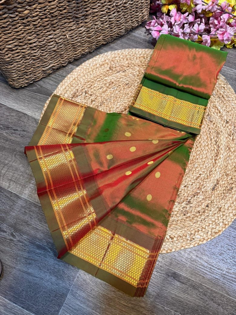 Kalanjali Maharani Paithani Pure Silk image 22