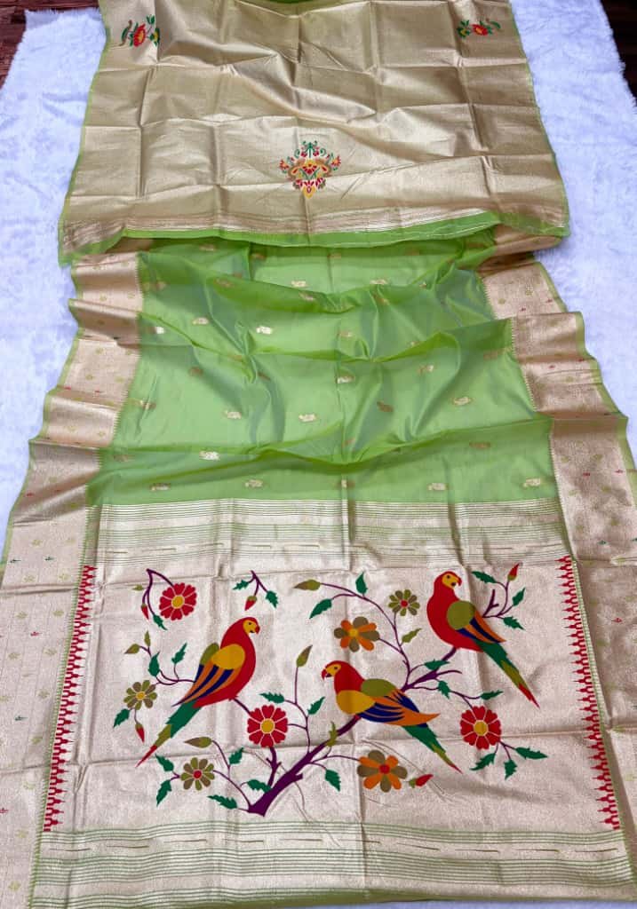 Soft Organza Tissue Sarees image 3