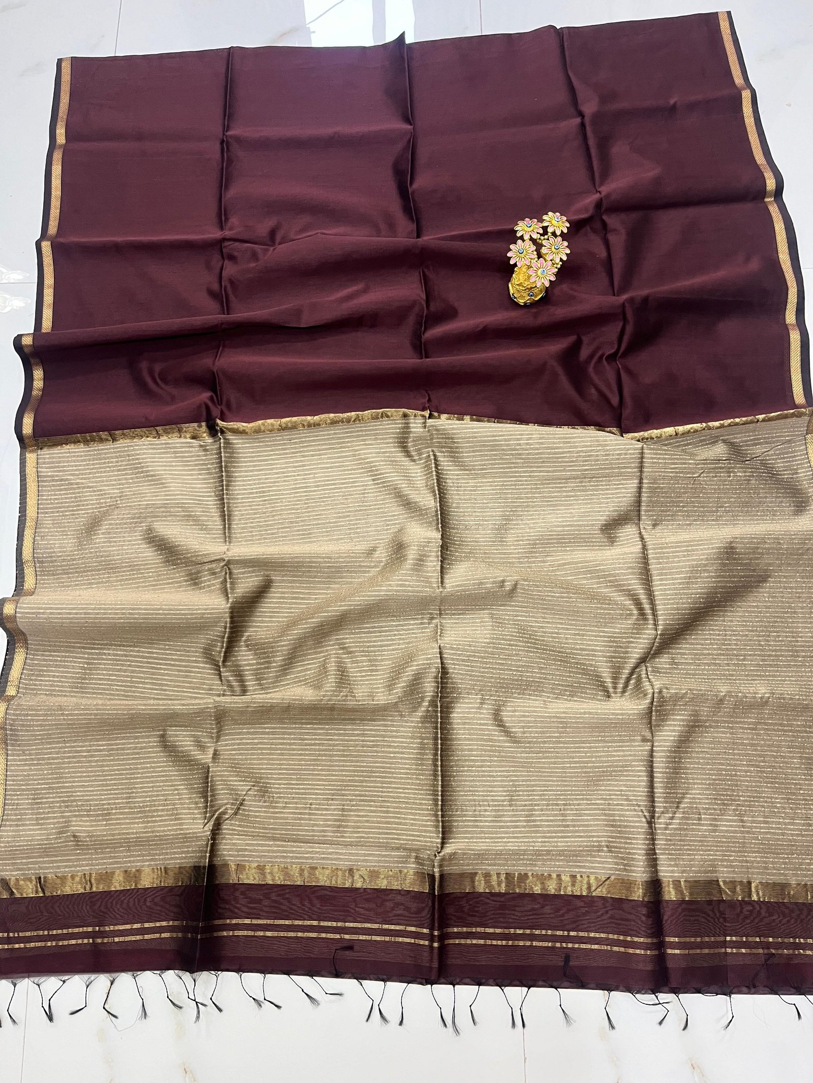 Maheswari Kosa Pallu Saree image 2