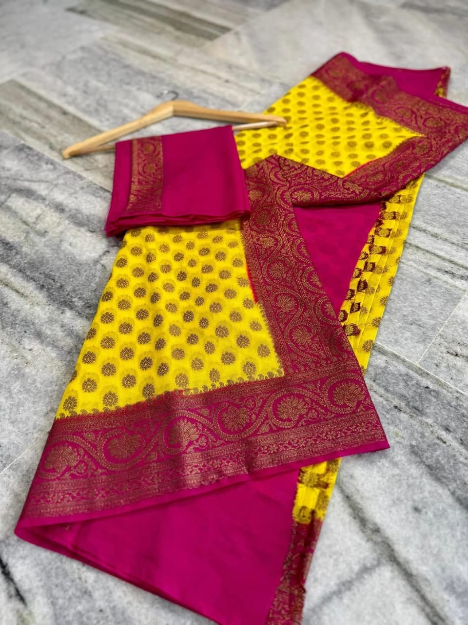 1 Banarasi Daybal Semi Georgette Soft Silk image 17