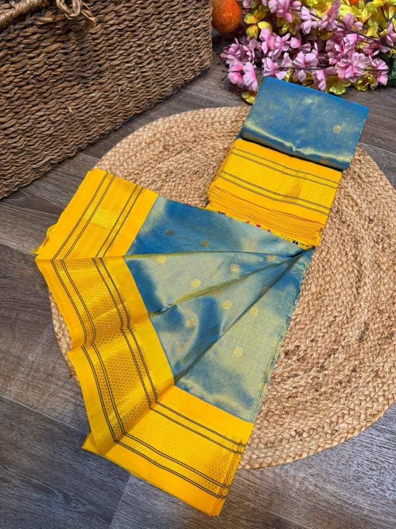 Kalanjali Maharani Paithani Pure Silk image 25