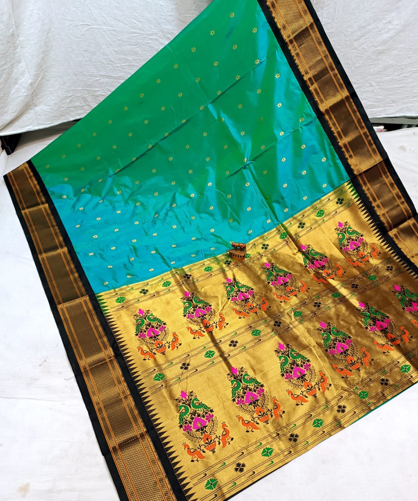 Karnful Pdiyal Paithani Pure Silk image 19