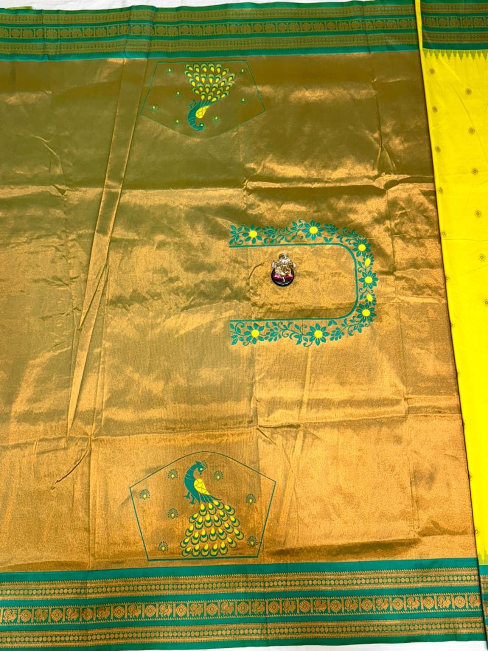 Half Silk South Indian Paithani image 13