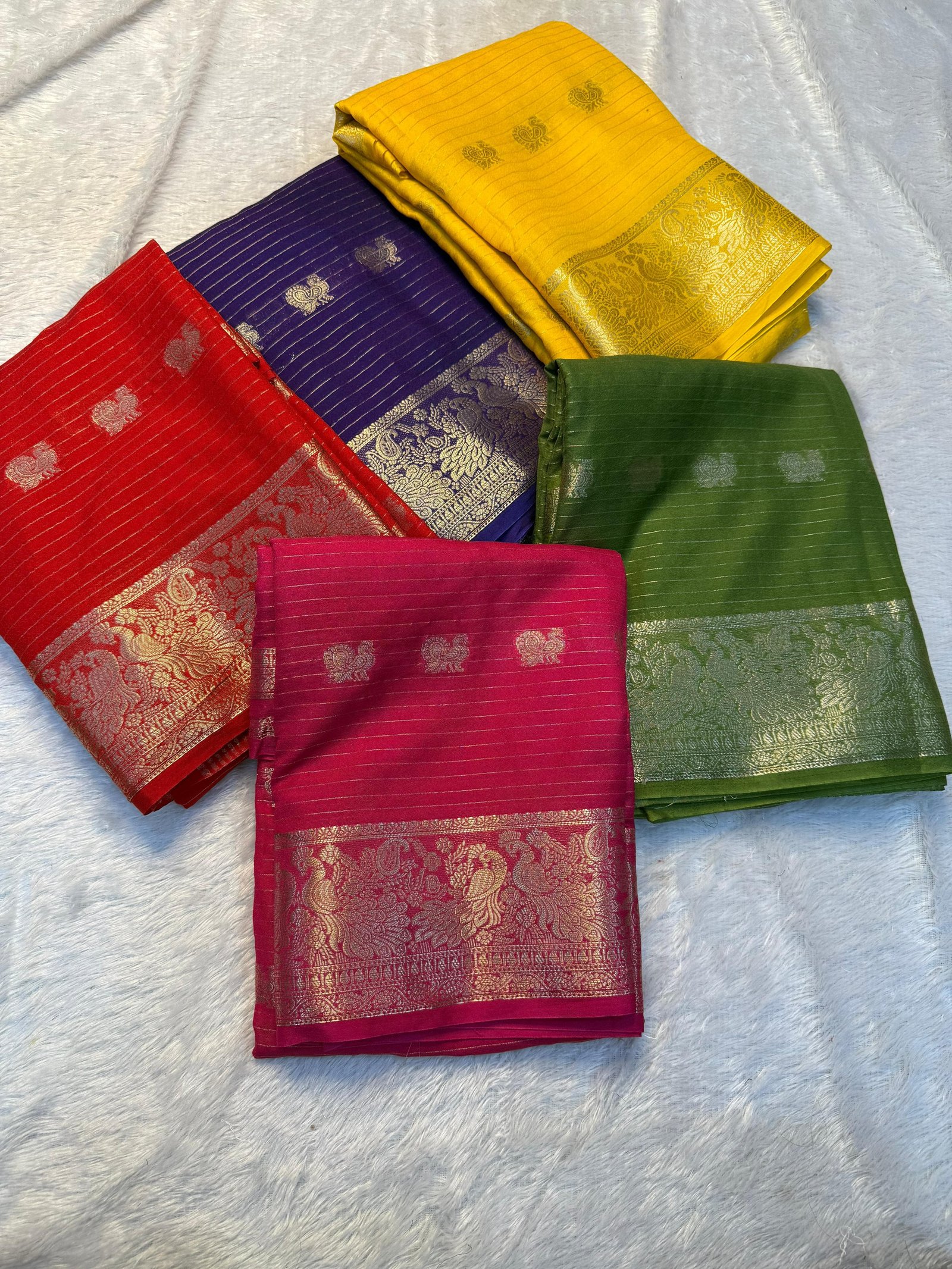 Pure viscose dola silk sarees