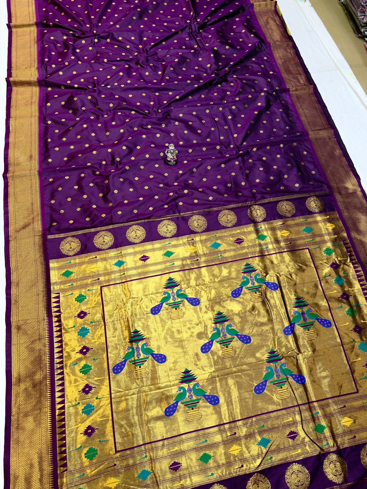 9 Vaar Aisha Traditional Pallu Paithani image 2