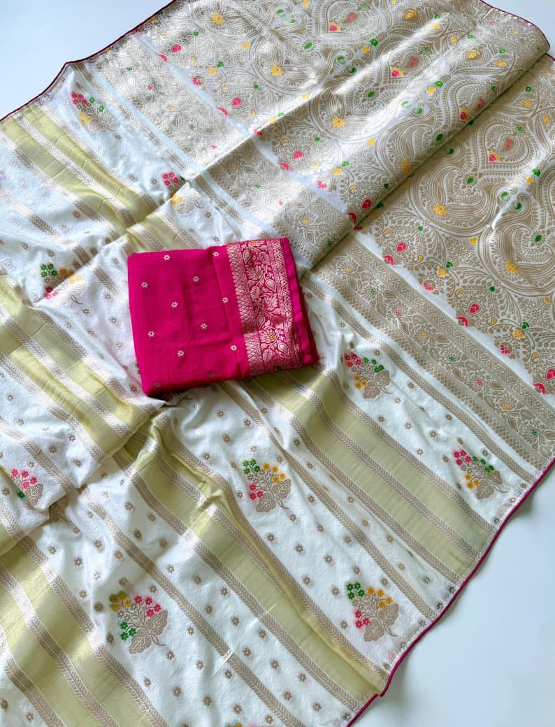 Pure Chinya Viscose Crepe Saree image 4