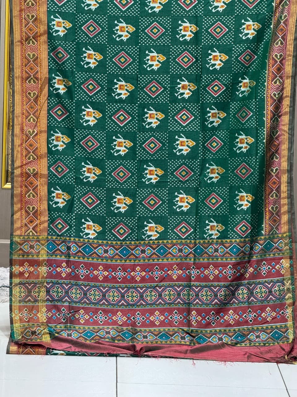 Surti Patola Printed Sarees image 7