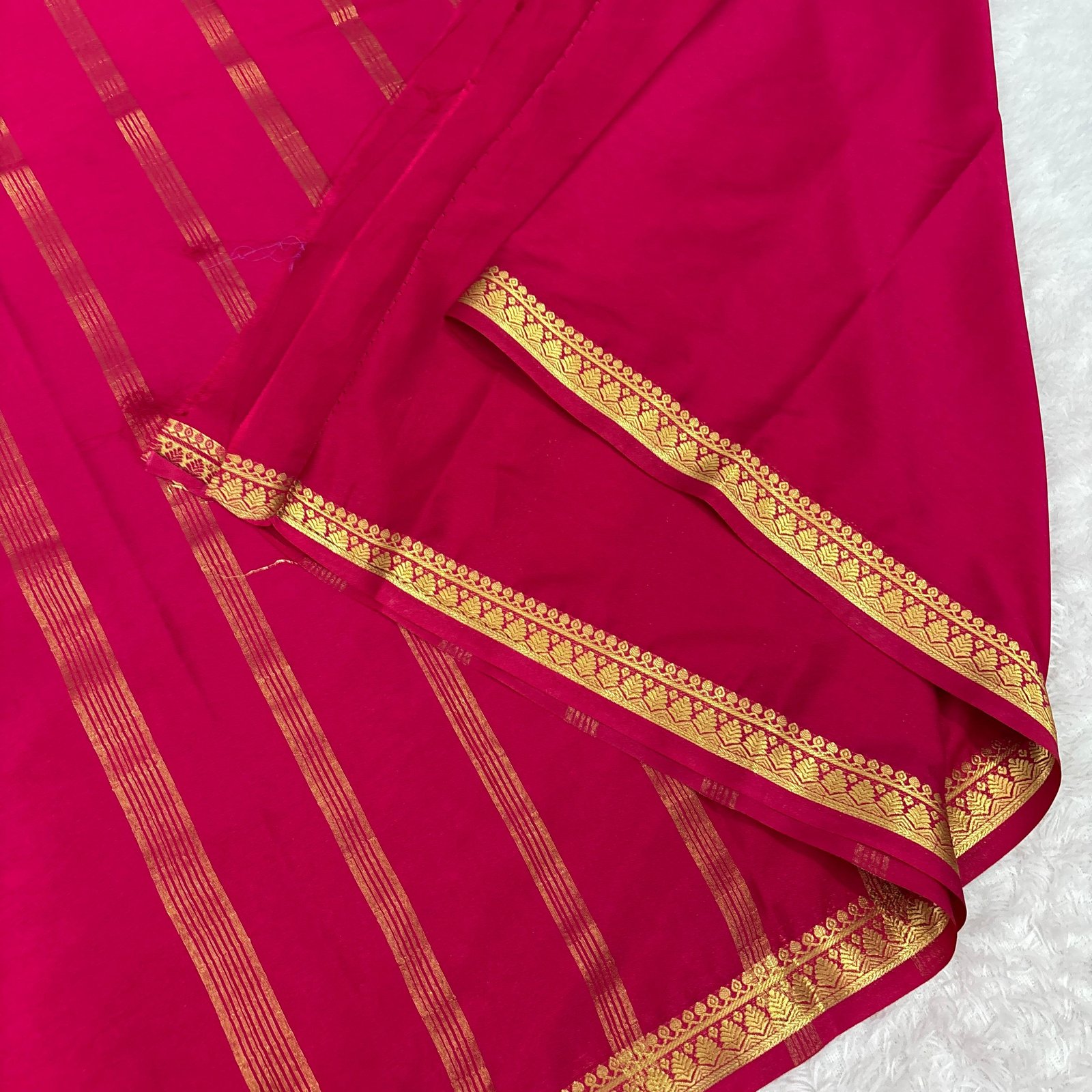 Premium Semi Mysore Silk Sarees with Piping Border