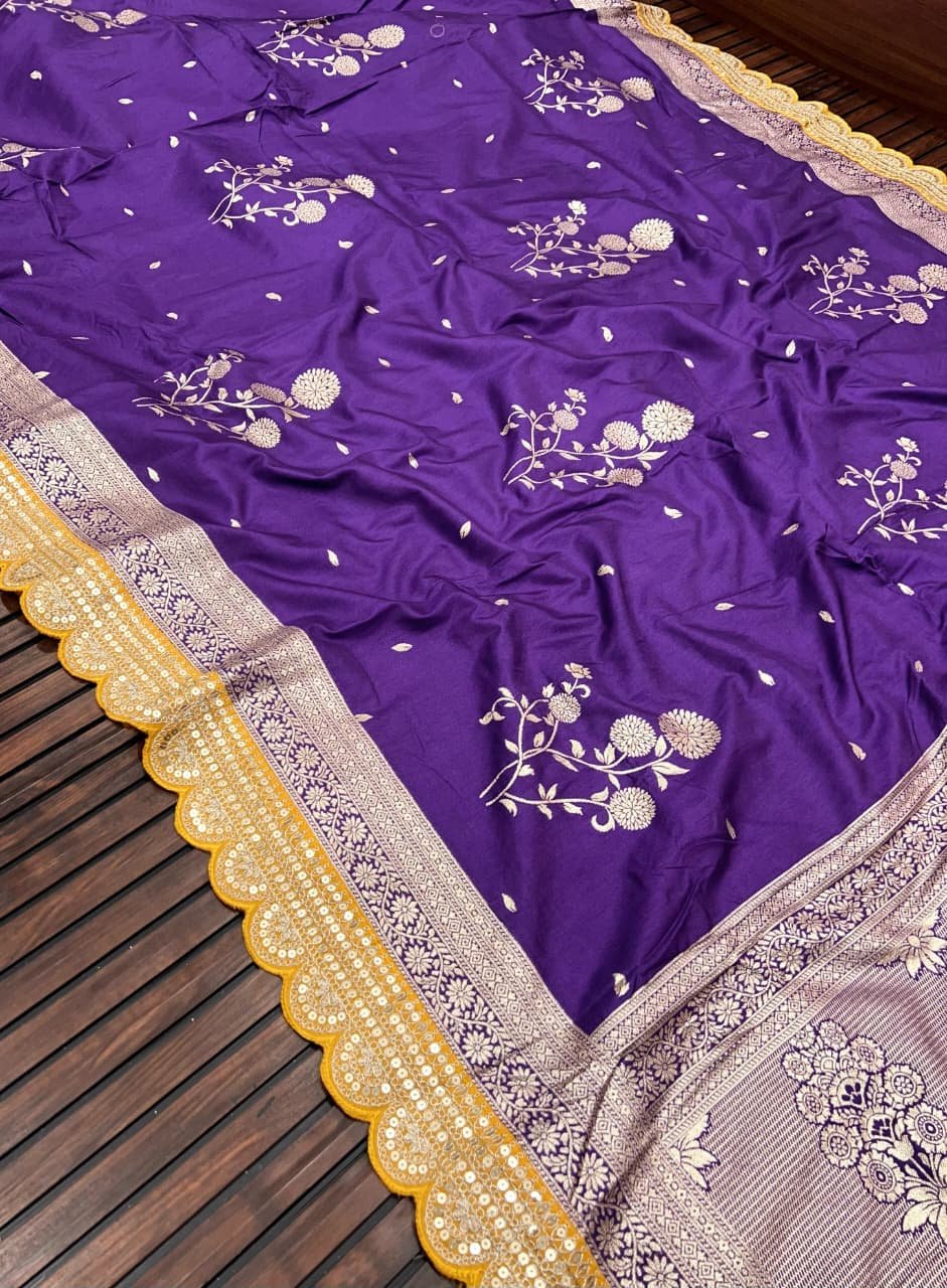 Pure Banarasi Dola Silk image 9