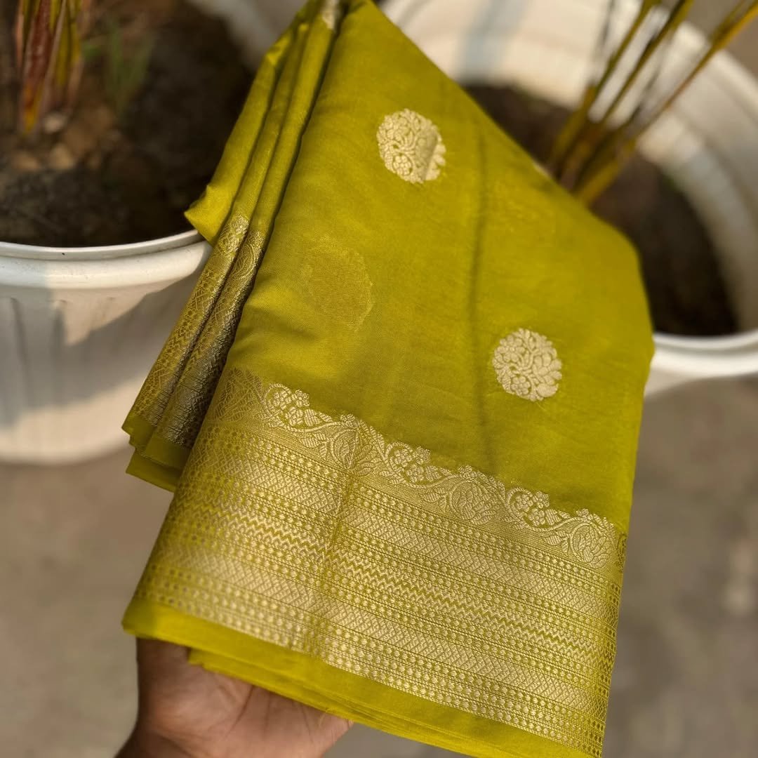 Banarasi Daybal Semi Georgette Soft Silk Saree image 13