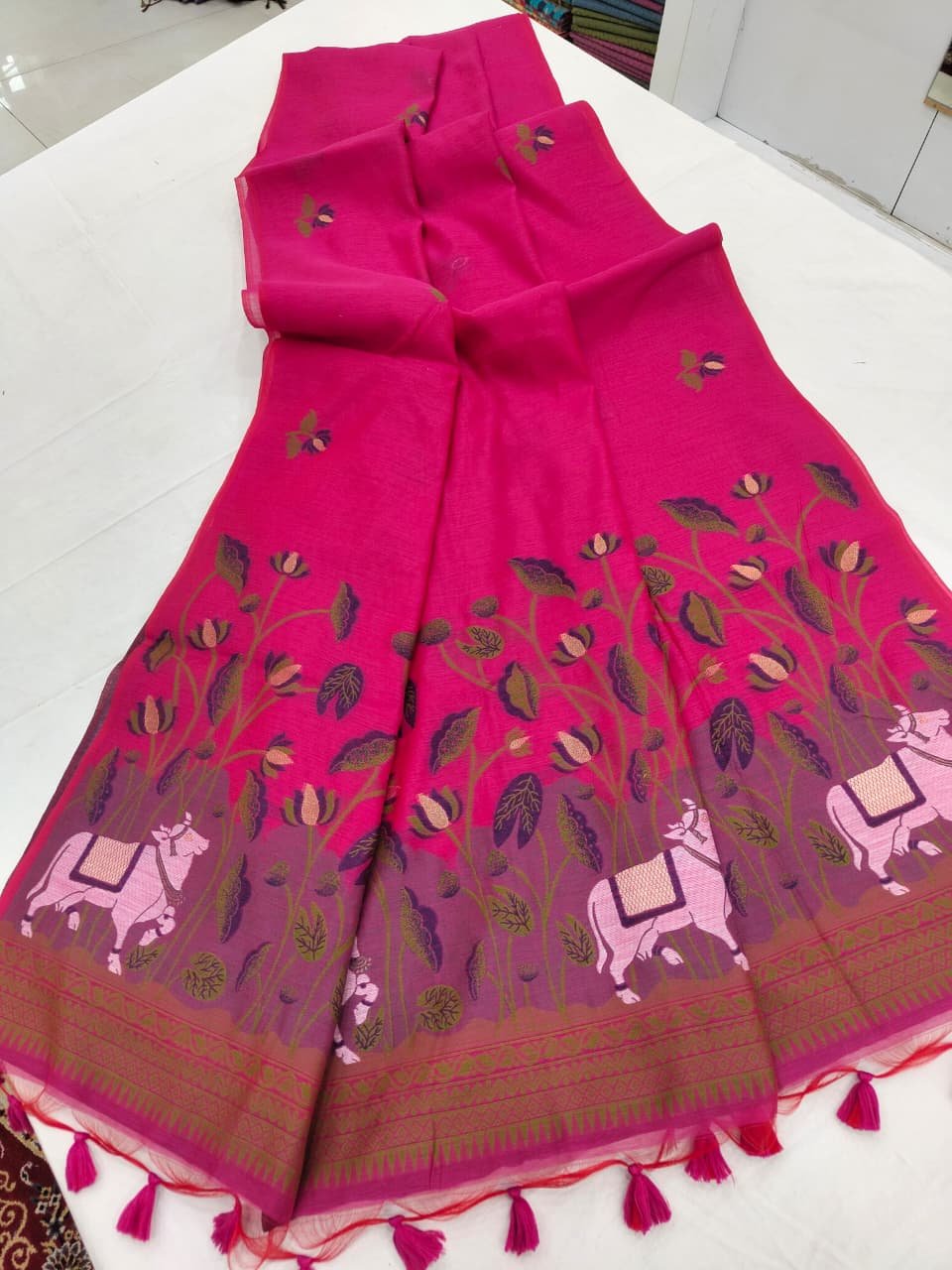 Muga Cotton Saree image 6