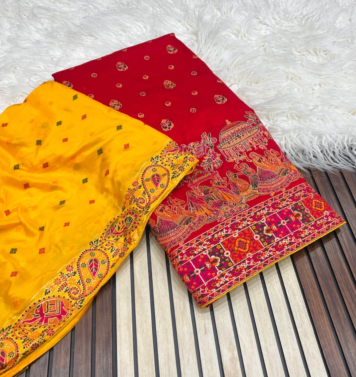 14 rajwadi pashmina saree image 12