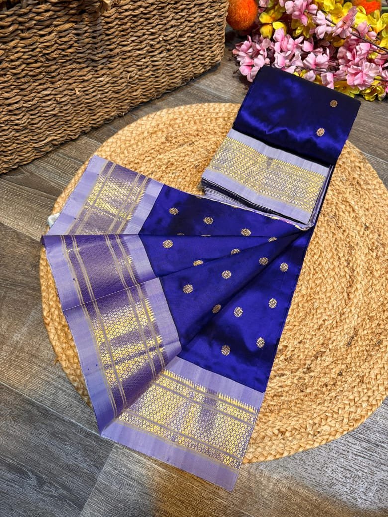 Kalanjali Maharani Paithani Pure Silk image 5