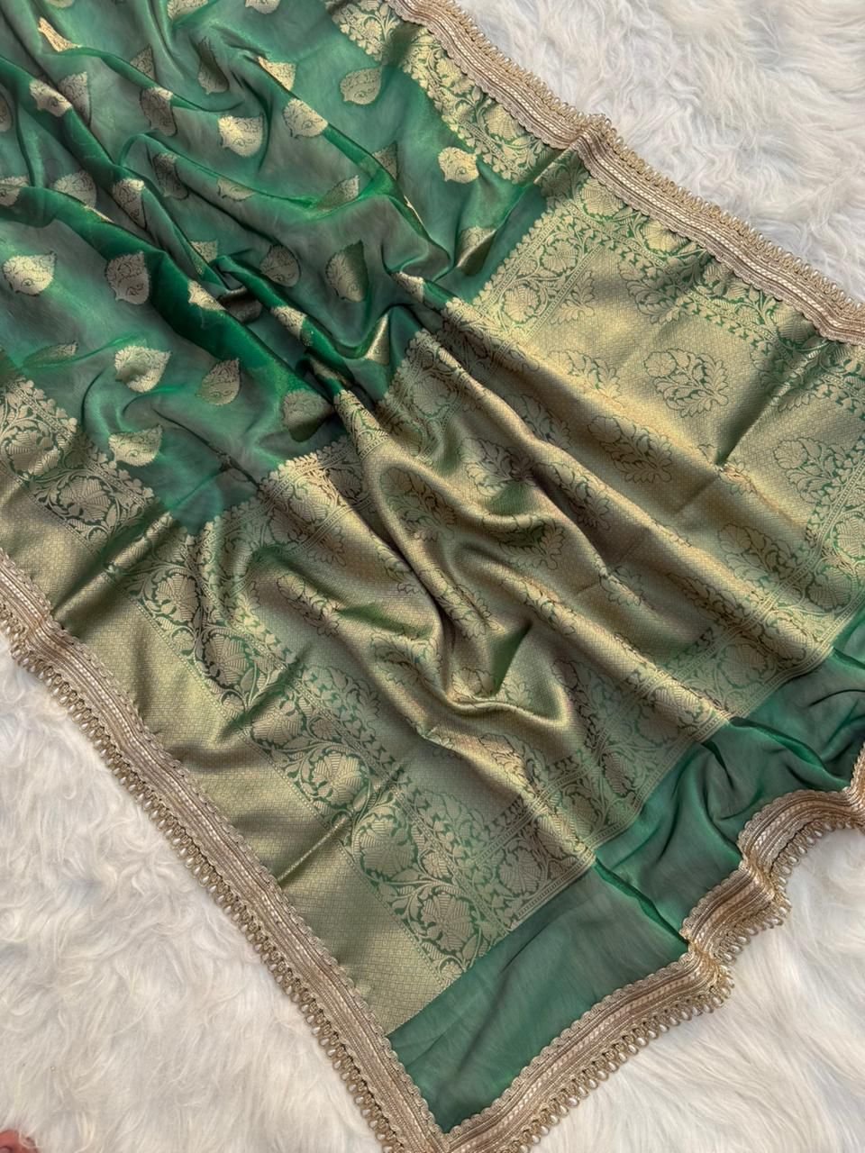 9 Banarasi Tissue Silk image 8
