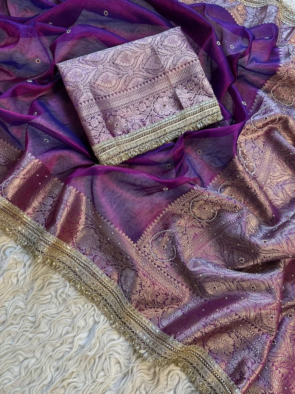 5 Banarasi Tissue Silk image 21