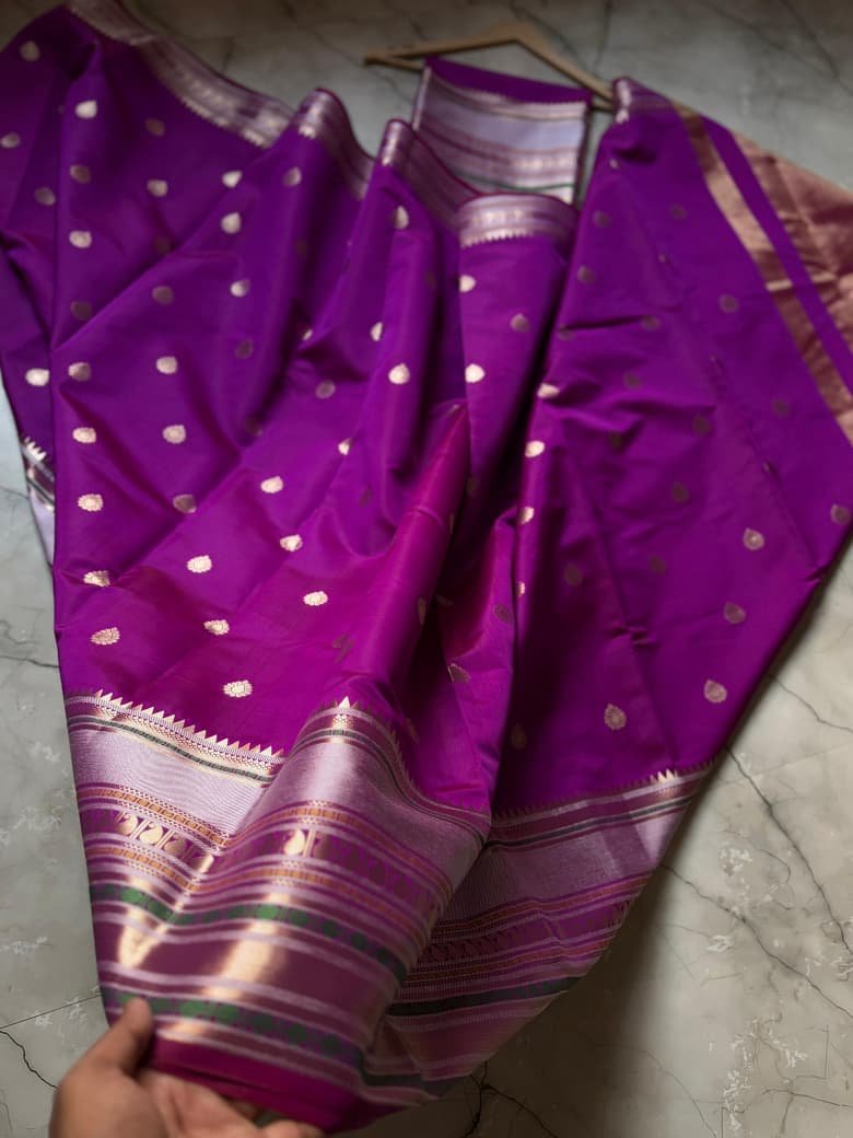 Banarasi Semi Kataan Silk Sarees image 15