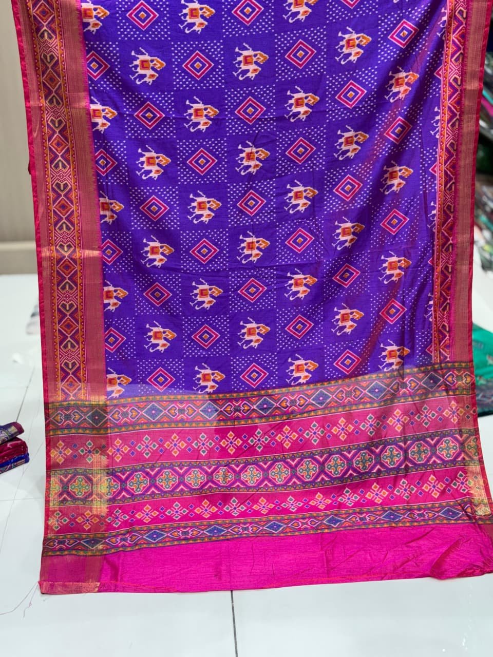 Surti Patola Printed Sarees image 9