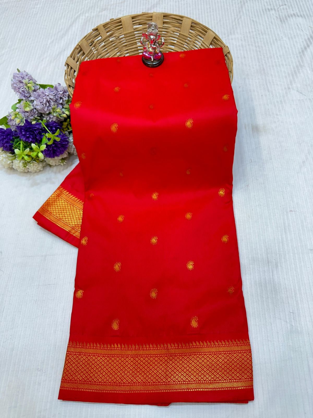 Fancy Pallu Asavali Paithani image 18