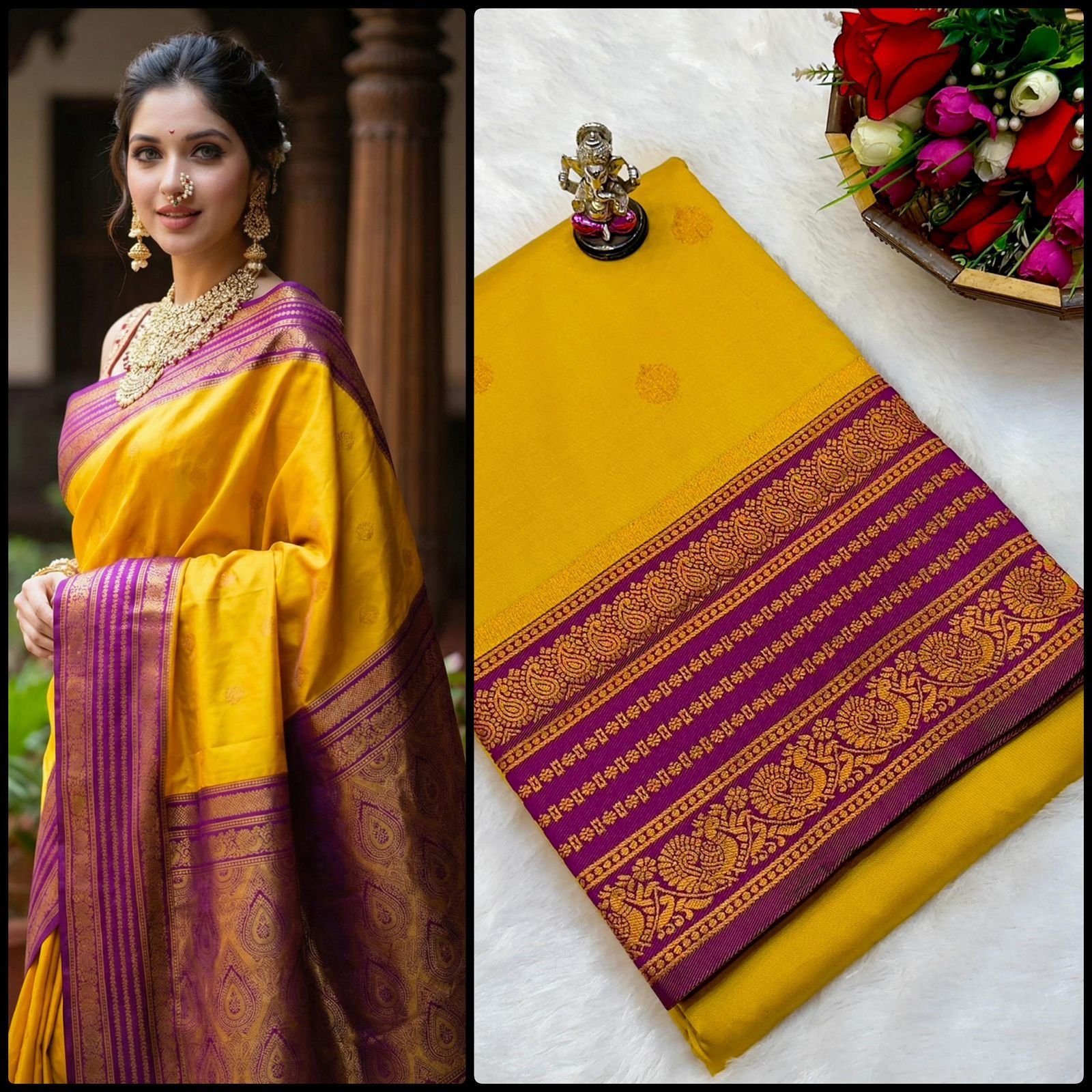 Rajashri Kanjivaram Paithani image 18