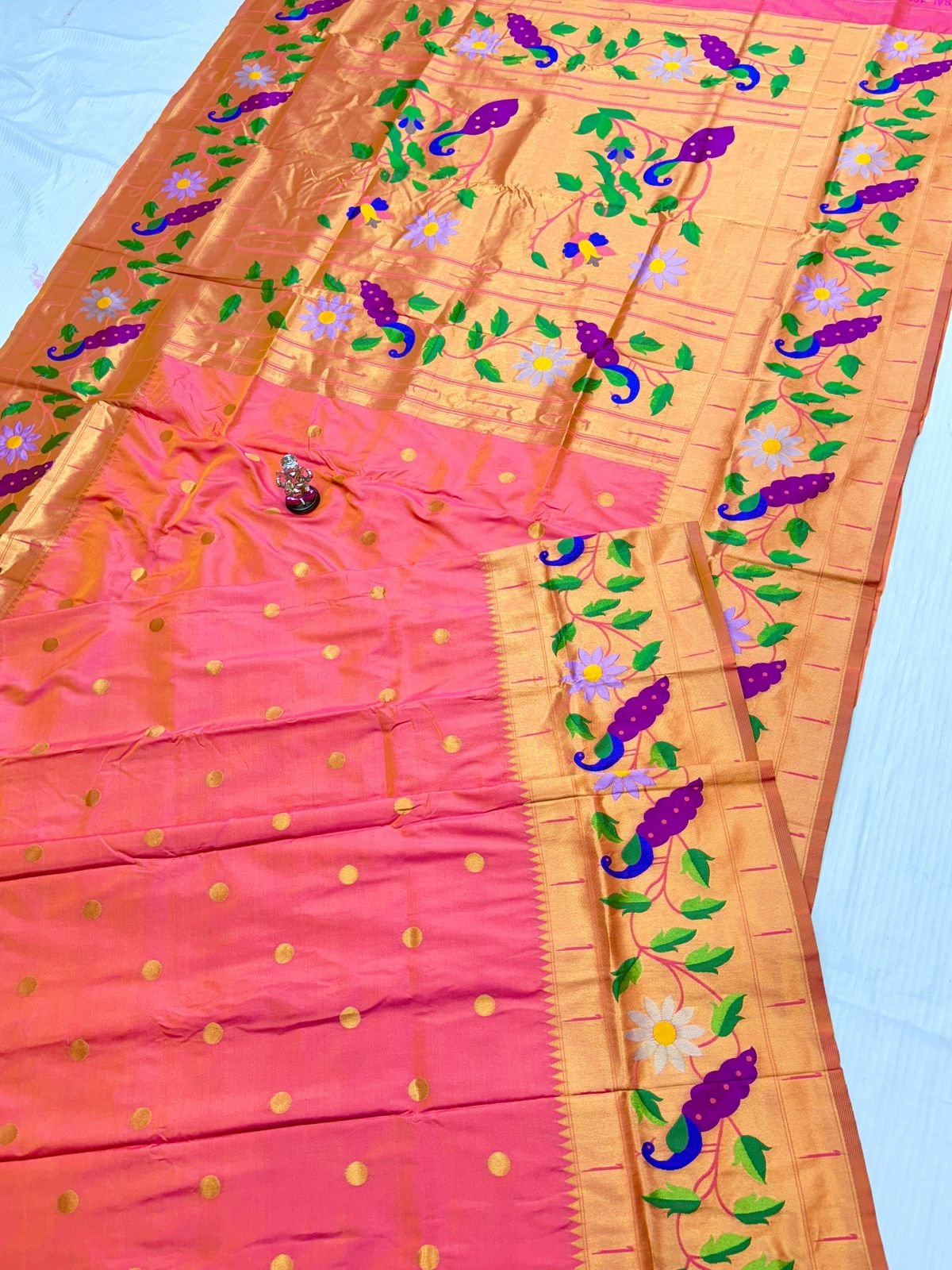 Radha Rani Brocade Paithani image 27