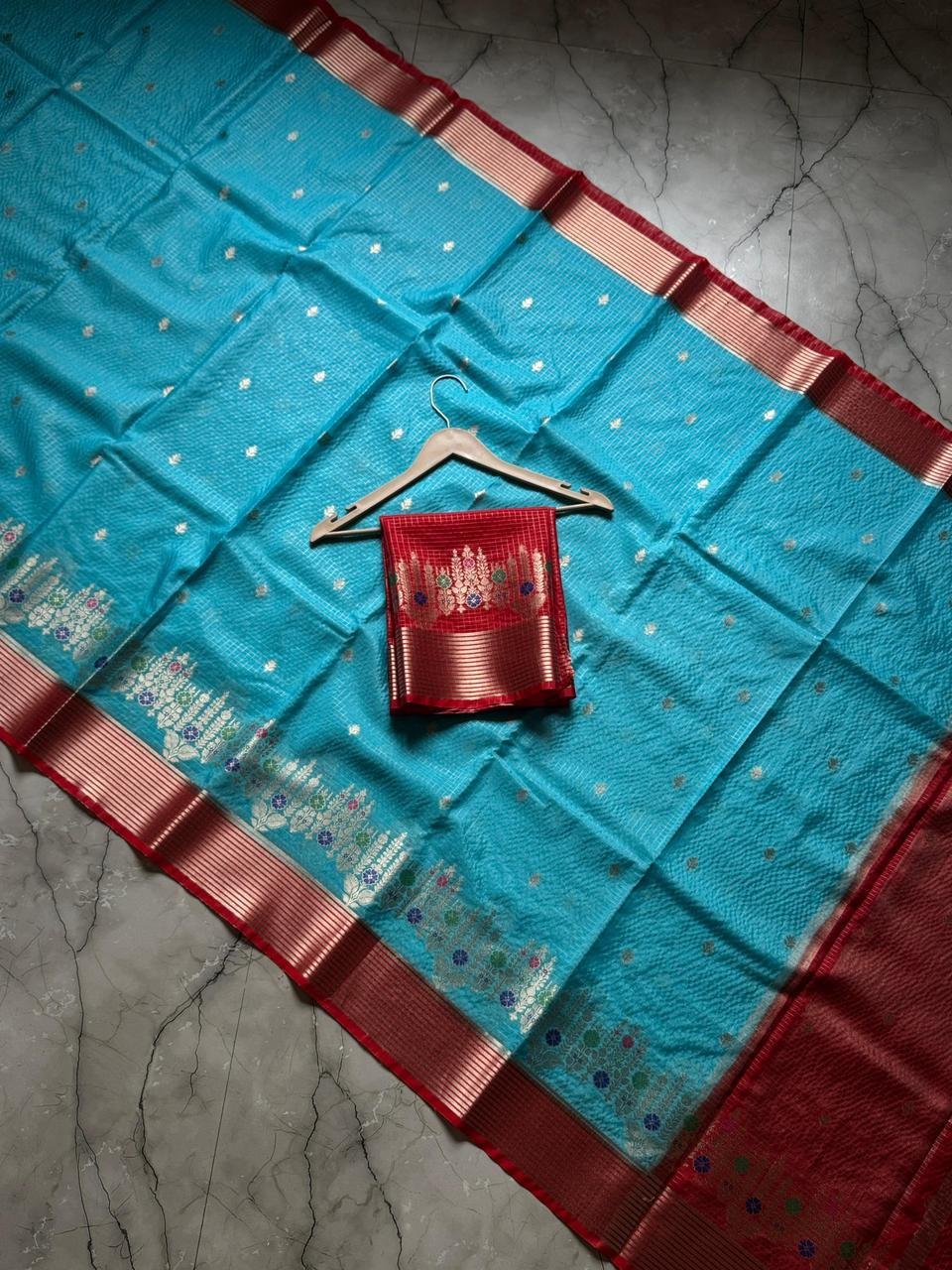 2 Banarasi Dybal Dupion Silk image 17