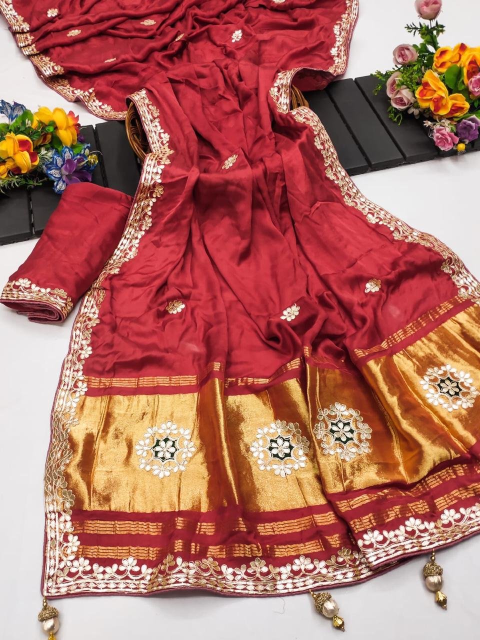 Pure Modal Silk Saree image 8