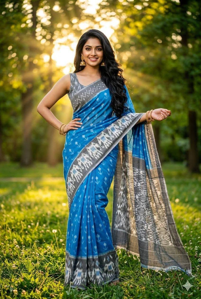 Pure Linen Cotton Sarees